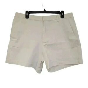 Banana Republic Women's Off White Cotton/Rayon/Spandex Chino Shorts w Pockets NE